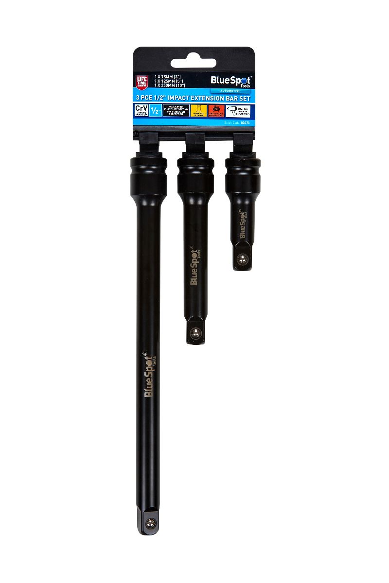 3pcs 1/2″ Impact Extensions Set