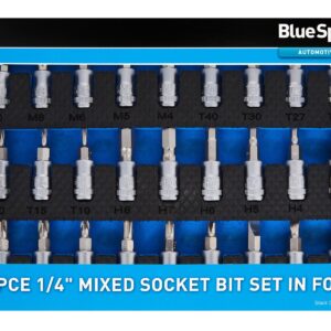 27pcs 1/4" Mixed Socket Bit Set (foam)