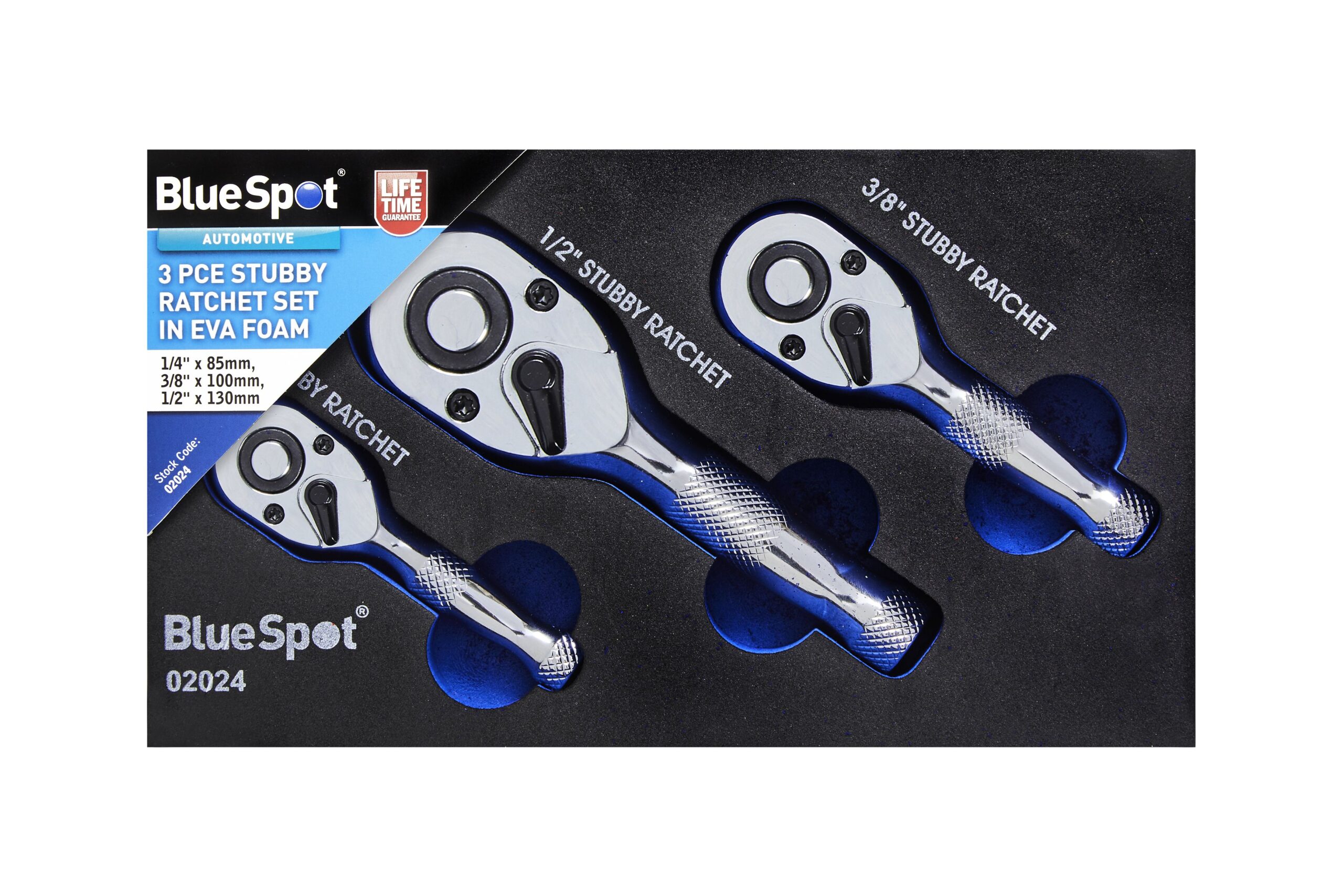 3pcs Stubby Ratchets