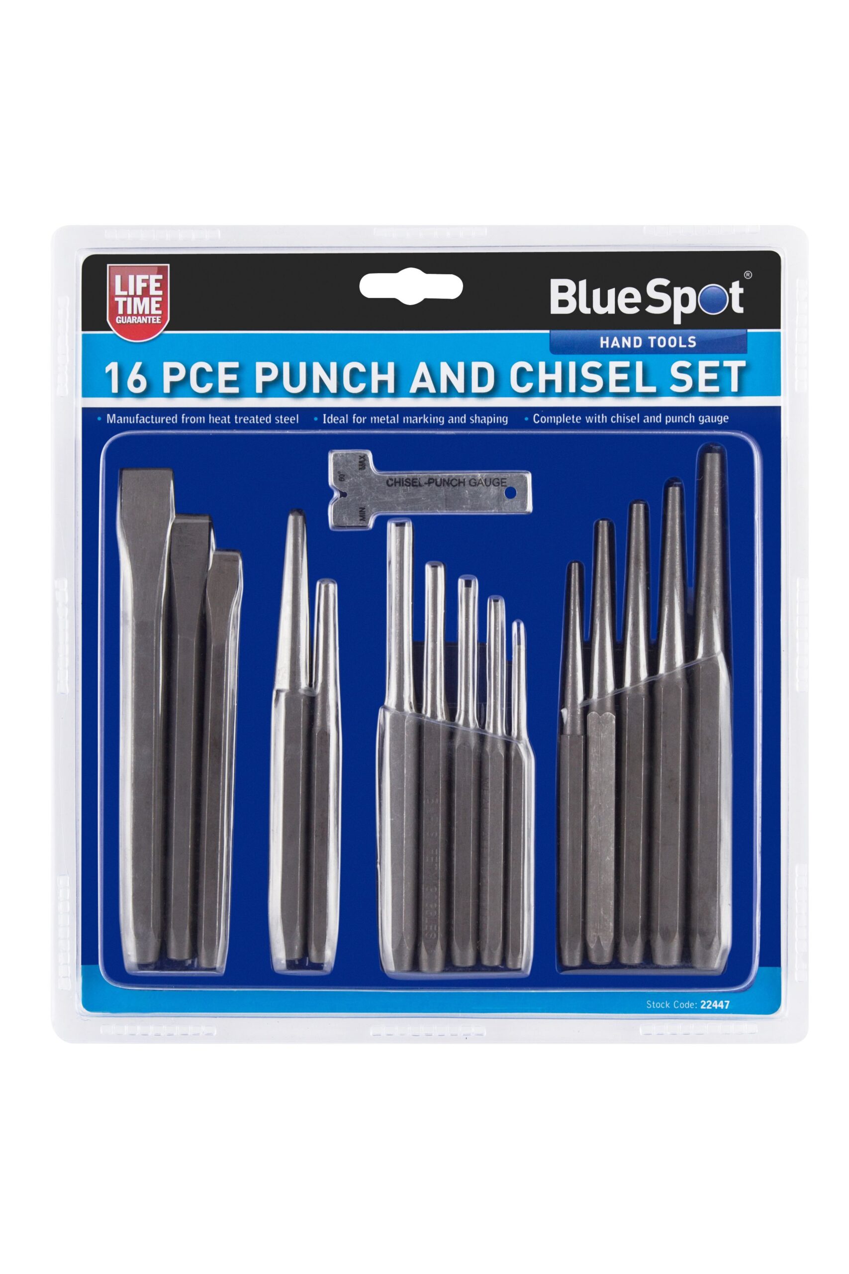 16pcs Punch and Chisel Set