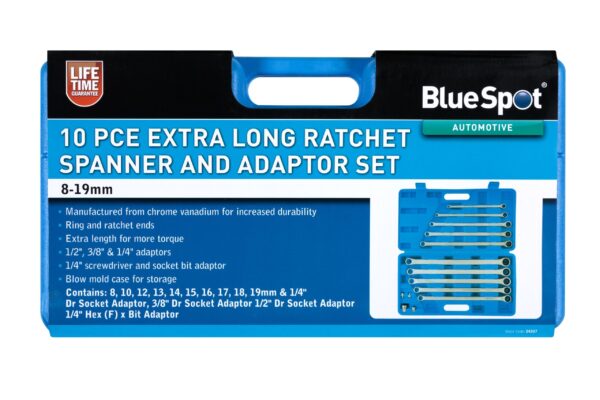 10pcs XL Ratchet Spanners