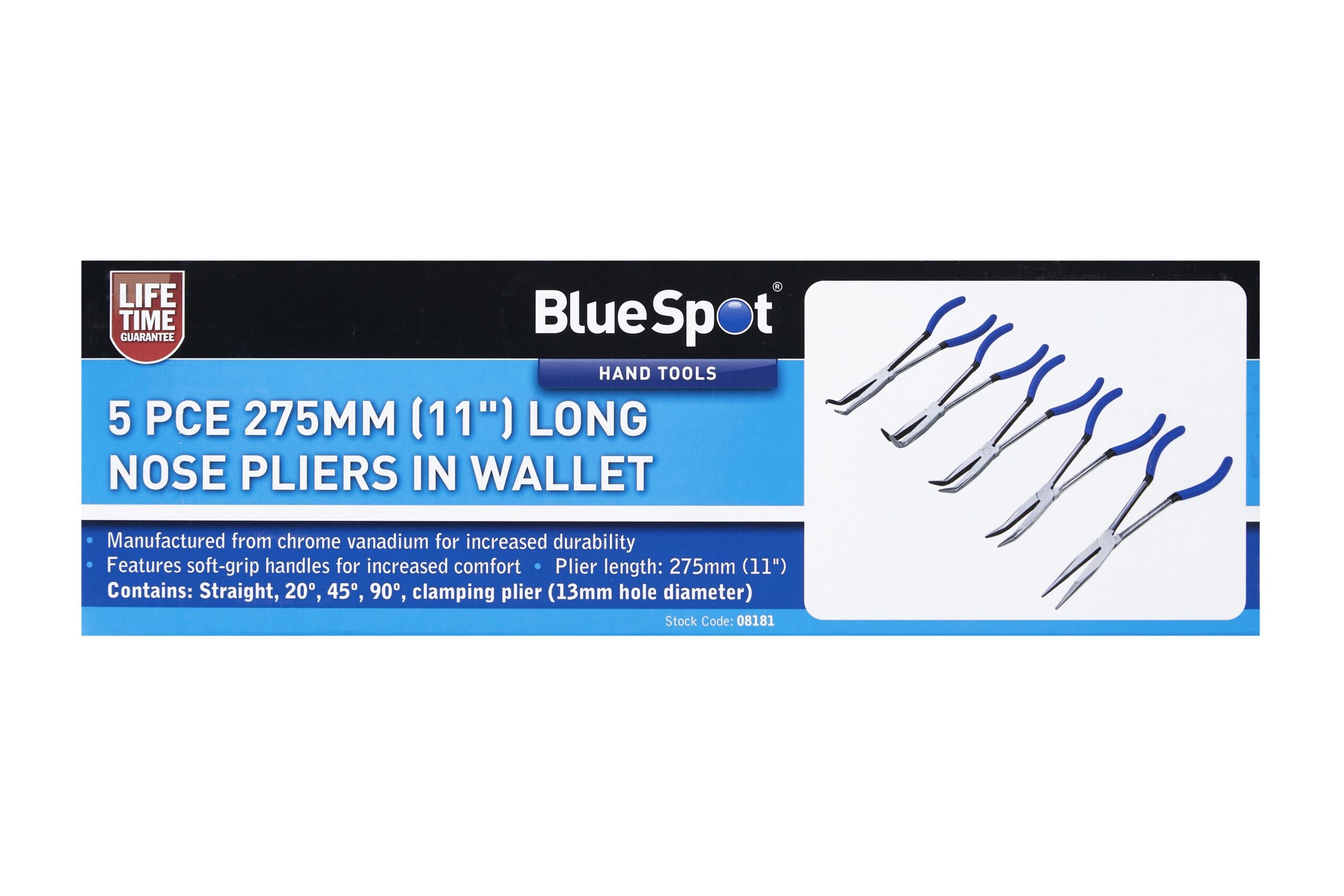 5pcs 11″ Long Nose Pliers