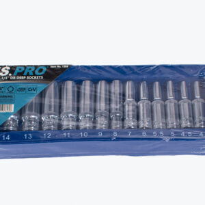 1/4 13pcs deep sockets