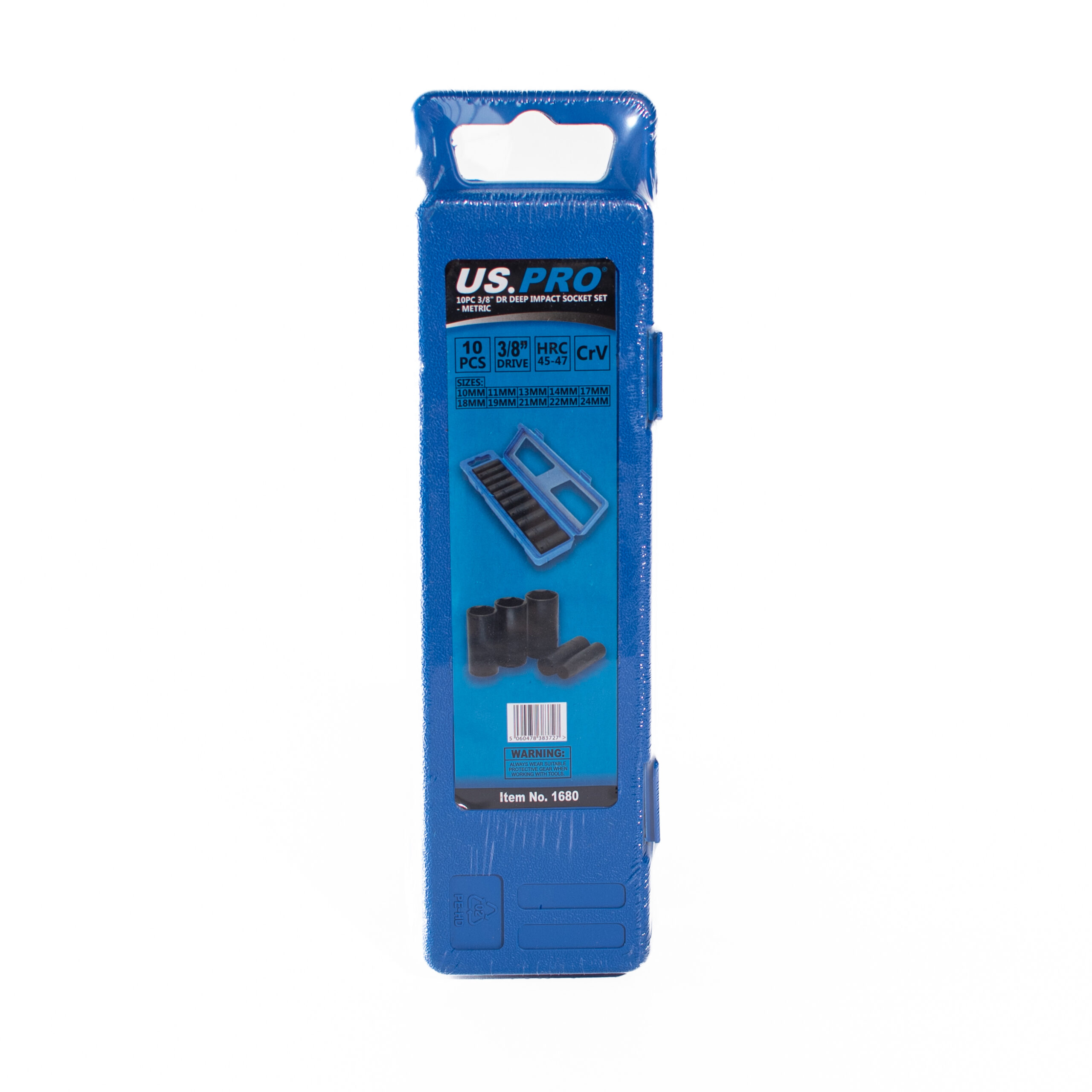 10pcs 3/8″ Deep Sockets