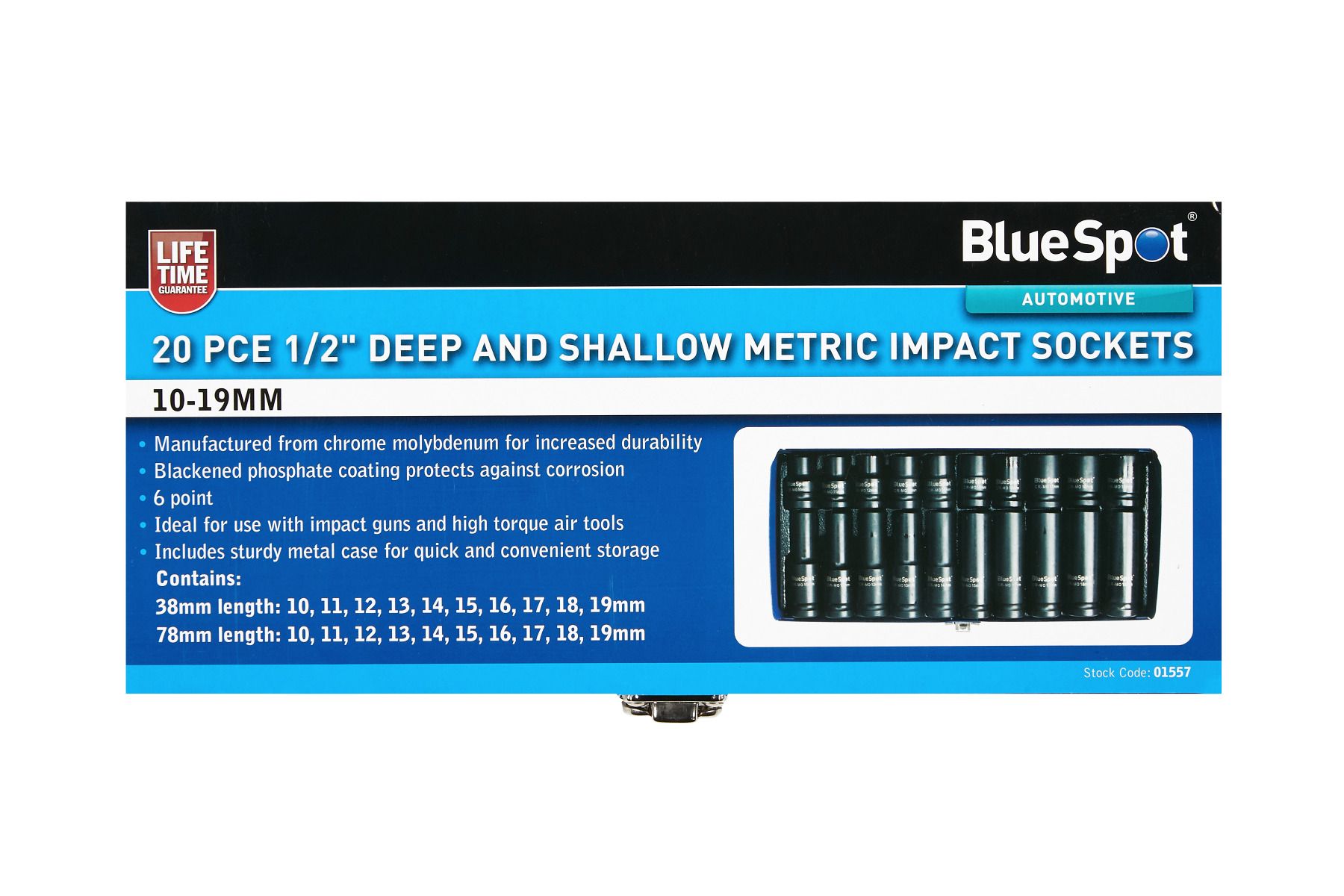 1/2″ Deep and Shallow Impact Socket Set
