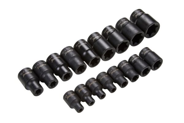 17pcs 3/8"-1/2" impact e torx sockets - Image 3